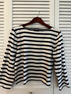 J Crew navy boatneck shirt